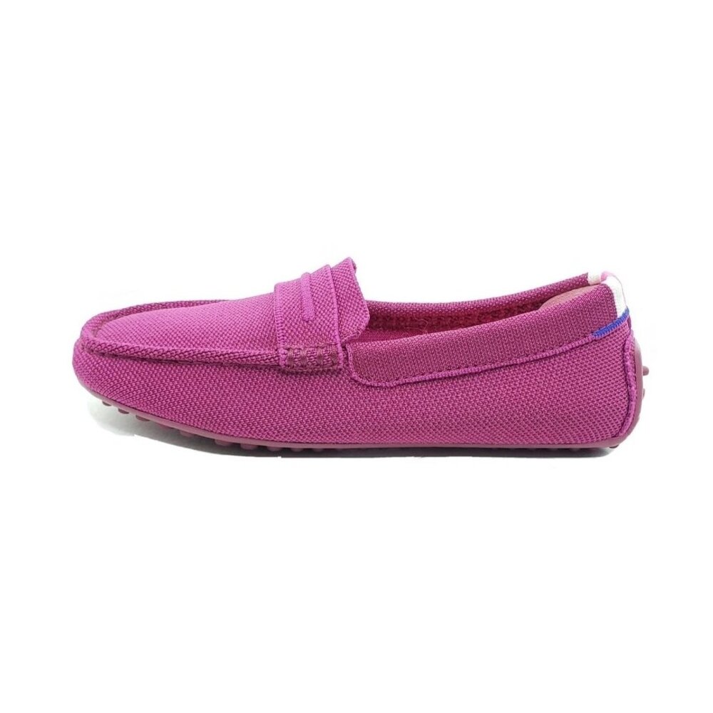 Rothys The Driver Knit Loafers Womens Fuschia Pink Recycled Shoes Size US 6